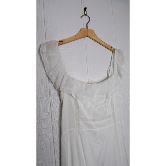 REFORMATION 'Tide' Ivory Cotton Maxi Dress US 12 NWT - Picture 7 of 14